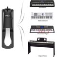 thumbnail image 2 of Piano Sustain Pedal - Universal Keyboard Foot Sustain Pedal for Yamaha, Roland, Casio, Korg MIDI Digital Pianos, Electronic Keyboard Synthesizer for Electric Organs, 1/4 Inch Jack, 2 of 7