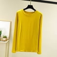 thumbnail image 2 of Bovxnpu Women's Pajama Tops Long Sleeve Crewneck Loose Lounge Top Casual Sleepwear, 2 of 6