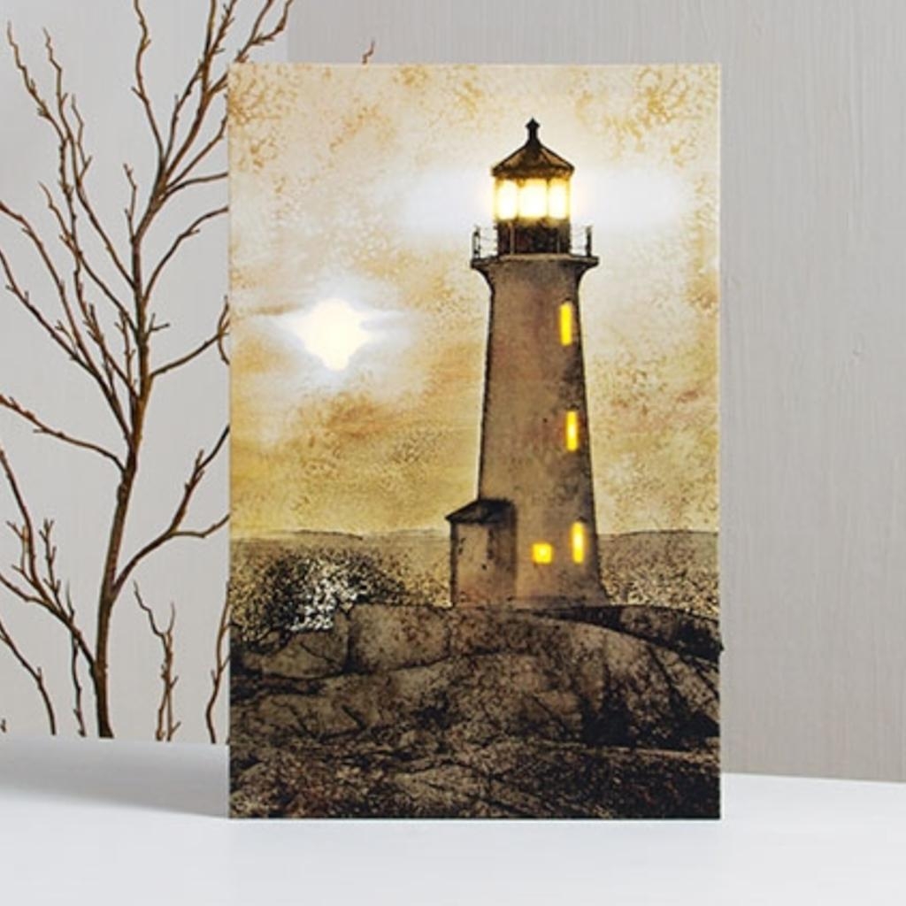Timeless by Design 12681 17" x 11" x 1" "Watercolor Lighthouse