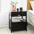thumbnail image 1 of SoBuy FRG258-SCH Table de Chevet avec 2 Tiroirs, Table de Nuit Lampe Table d'Appoint, Noir, 1 of 6