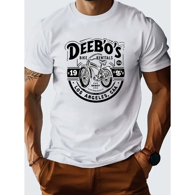 Cotton short sleeved T-shirt, American fashion brand printed bottom, men's and youth spring/summer round neck casual versatile top