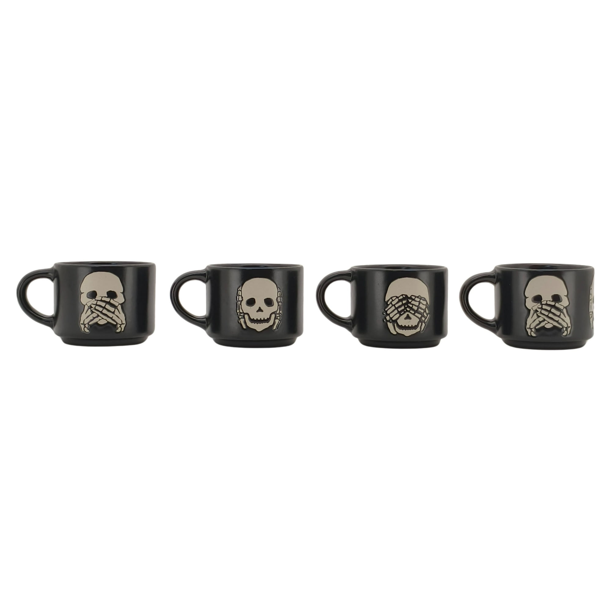 Way To Celebrate Halloween Skeleton Espresso Stack Mug