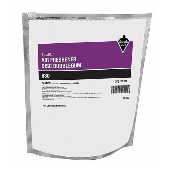 Tough Guy Air Freshner Disc,Bubblegum,PK50 18E907