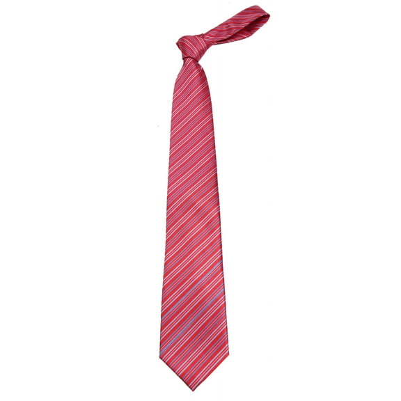 Boys Youth Red Stripe Designer Necktie Ties