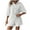 White, variant on Kaemgyyd Womens Lounge Sets 2 Piece Tracksuit Button down 3/4 Sleeve Shirt and Shorts Set Summer Beach Outfits Sets