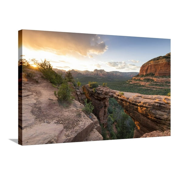 Devils Bridge, Sedona, Arizona, USA Stretched Canvas Print by Jordan Banks, 36" x 24", Sold by Art.com