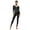 Black, variant on Women's Rhinestone Long Sleeve Gymnastics Leotard Ballet Dance Unitard Full Bodysuit Figure Ice Skating Jumpsuit Red XL