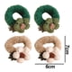 thumbnail image 3 of Goma de la cuerda del pelo de las mujeres frescas de la moda simple de los scrunchies de la felpa de la flor de las lanas, 3 of 7