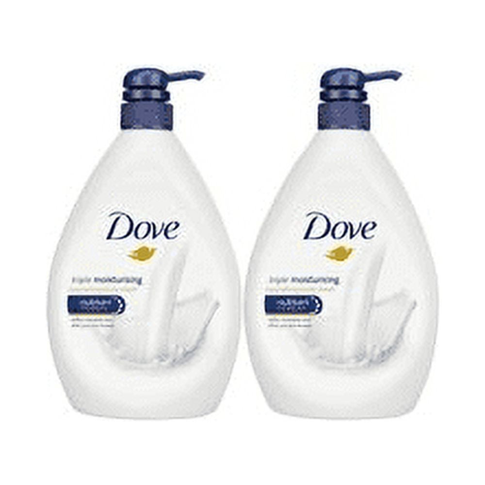 Dove Triple Moisturizing Body Wash, 33.8 Ounce / 1 Liter (Pack of 2)