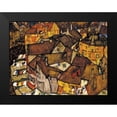 thumbnail image 2 of Schiele, Egon 18x15 Black Modern Framed Museum Art Print Titled - Crescent of Houses The Small City V, 2 of 5