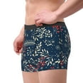 thumbnail image 2 of Uemuo Merry Christmas Winter Leaves Snowflakes Pattern Men's Boxer Briefs,Trunk Anti-Chafing,Comfortable, Durable, and Stylish Underwear-Small, 2 of 9