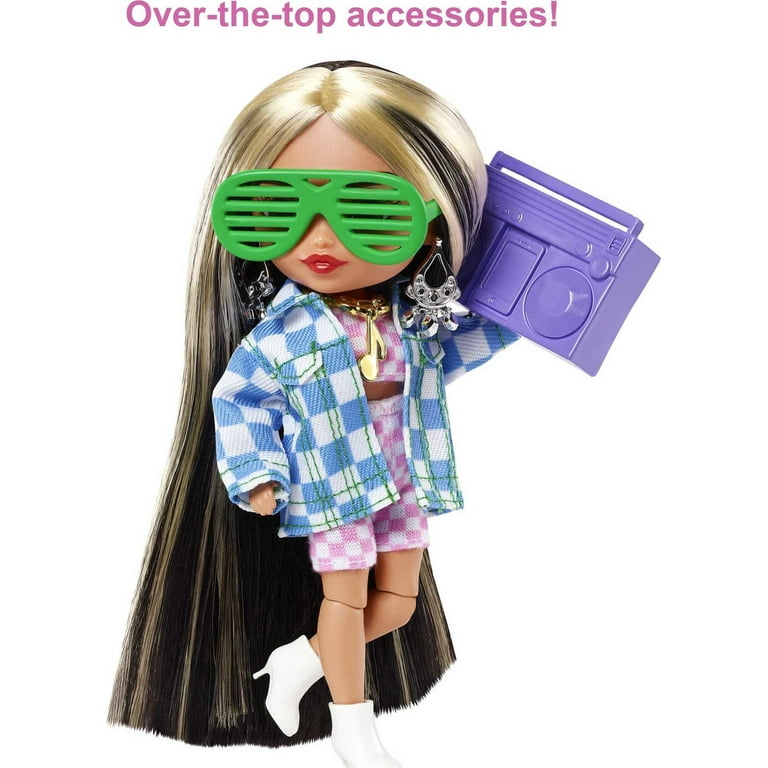 Barbie, Barbie Extra Minis Doll, #2, Long Highlights, Two-Piece