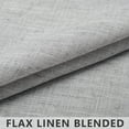 thumbnail image 4 of Grey Curtains 54 Inch Length for Girls Bedroom Short 2 Panels Rod Pocket Linen Rustic Casual Subtle Textured Light Diffusing Glam Curtains for Living Room Bathroom 52x54 Long Dove Silver Light Gray, 4 of 8