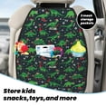 thumbnail image 5 of Naloa Dino Christmas Party 2Pcs Anti-Kick Back Seat Cover Kick Mat, Car Seat Protector with 3 Storage Pockets, 5 of 8