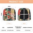 thumbnail image 3 of Pioneer Flower Seat Covers for Dining Room Chairs Set Of 4,Stretch Printed Washable Chair Seat Cover with Elastic Ties and Button,Removable Waterproof Couch Cushion Covers, 3 of 6
