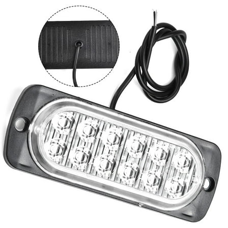 12 LED Lights Beacon Light 12V 36W 333mA Truck Lamp For Auto DRL Car Truck White Always Bright Light Lamp