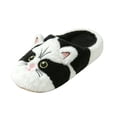 thumbnail image 2 of Willtoo Cute Cat House Slippers for Women Fluffy Plush Slippers Cozy Soft Memory Foam Indoor Outdoor Non-slip Winter Warmth Walking Shoes, 2 of 3