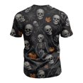 thumbnail image 4 of HAJWOH Mens Halloween Comfortable Crew Neck Short Sleeve Graphic T-Shirts Great for Halloween Costume Parties, 4 of 5