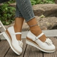 thumbnail image 3 of Mepaouo Women's Platform Loafers Wedge Espadrilles Heel Mary Jane Comfortable Flower Casual Work Shoes, 3 of 8