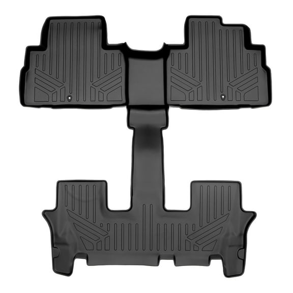 SMARTLINER 2 Rows Custom Fit Floor Liners Compatible with 2020 - 2025 Kia Telluride 7 Passenger