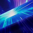 thumbnail image 5 of Homewish Blue Neon Lines Kitchen Curtains,Abstract Glowing Stripes Black Out Curtains Pack of 2 (42x63 Each), 5 of 6