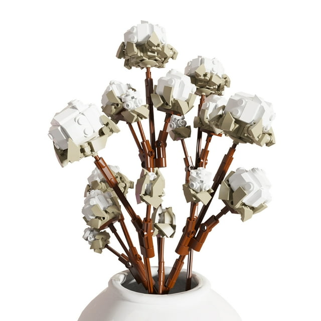 SALYWEE 510+Pieces Botanical Flower Bouquet Building Blocks Set - DIY Artificial Plant Decor without Vase for Adults, Women, Girls 6+ & Home Decor