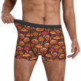 thumbnail image 3 of Men's Boxer Briefs, Retro cartoon Mushrooms Soft Comfy Mens Underwear Boxer Briefs Breathable With Widen Waist, 3 of 7