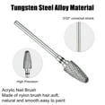 thumbnail image 4 of Nail Drill Bits Set for Acrylic Nails 0.5 Inch Professional Tungsten Nail File Bits Nail Art Tools Black, 4 of 6