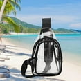 thumbnail image 6 of fenteer Clear Bag Transparent Fanny Pack Waist Belt Bag for Stadium Biking Women Men Black, 6 of 8