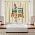 thumbnail image 2 of Ambesonne Golf Kitchen Curtains, Birdie Golf Club Advertisement, 55"x45", Cream Vermilion, 2 of 3