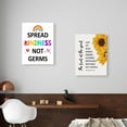 thumbnail image 4 of Mental Health Canvas Wall Art,Spread Kindness Not Germs Health Clinic Motivational Quote Painting Prints Poster Ready to Hang for School Nurse Office Decor Classroom Decor,12x15 Inch, 4 of 6