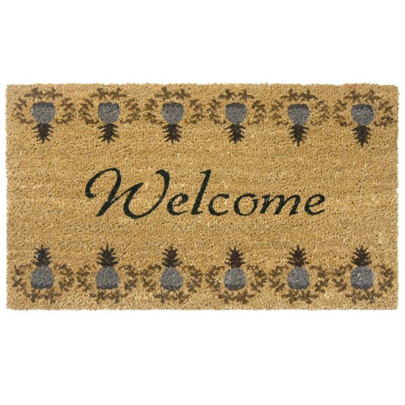Rubber-Cal "Tropical Pineapple" Doormat, 18 by 30-Inch