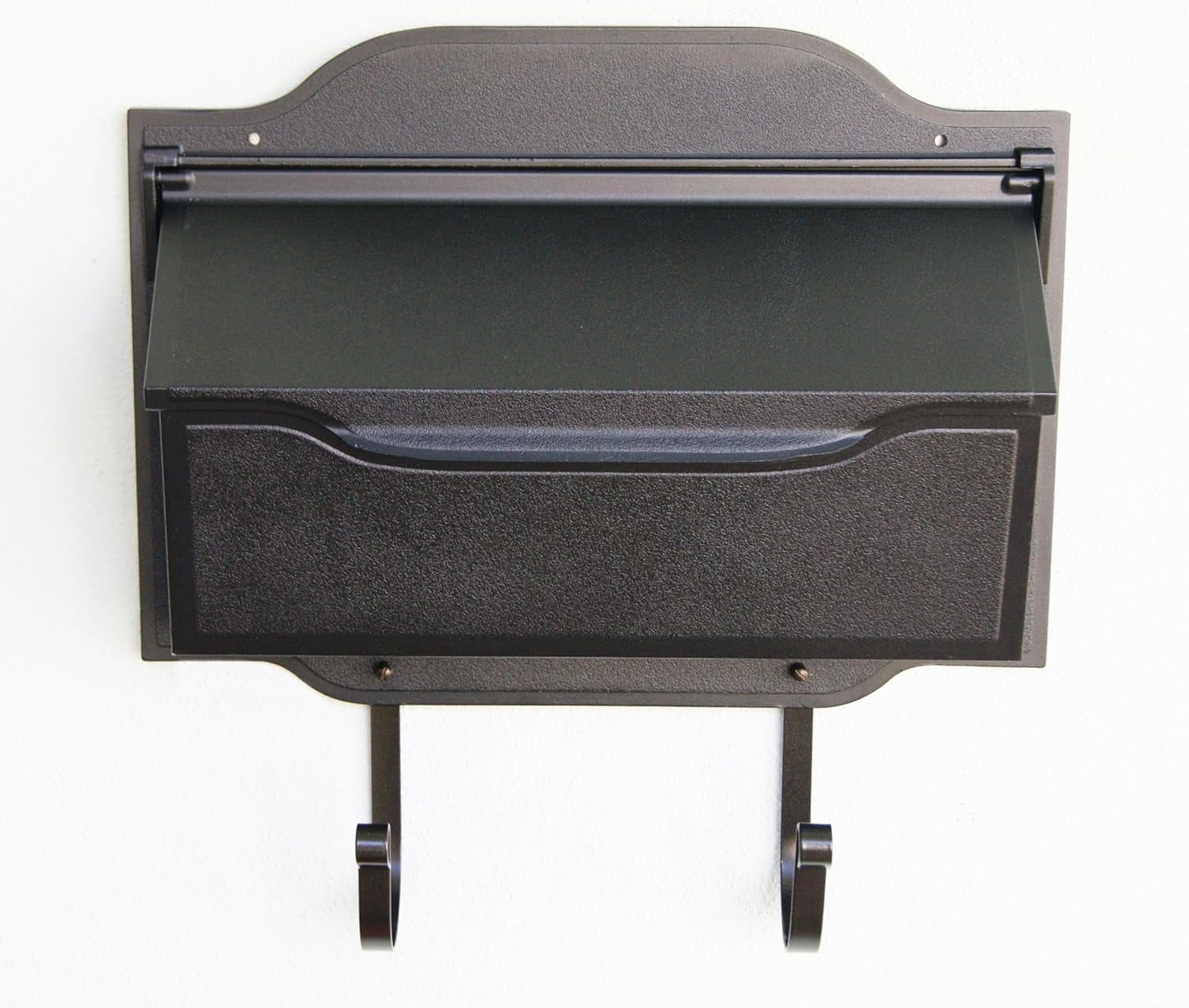 Special Lite Products Contemporary Horizontal Textured Black Wall-Mounted Mailbox