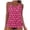 #0121-Hot Pink, variant on Sokhug Womens Polka Dot Print Tankini Swimsuit Double Spaghetti Strap Loose Fit Bathing Suit Top Modest Swimwear