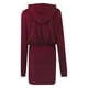 thumbnail image 5 of Moda mujer otoño Navidad cuello redondo sólido suelto con capucha cómodo vestido de manga larga Fridja  nbo2349, 5 of 8