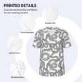 thumbnail image 5 of Rocae Snake for Breathable Men's Baseball T-Shirt Fashionable Casual Baseball Jersey, Moisture-wicking Sportswear Large, 5 of 9