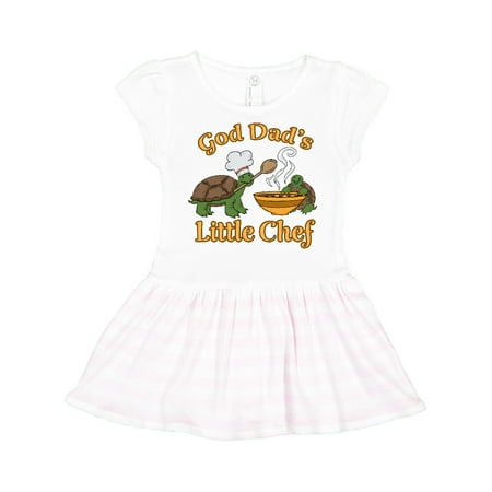 

Inktastic God Dad s Little Chef with Cute Turtles Gift Toddler Girl Dress