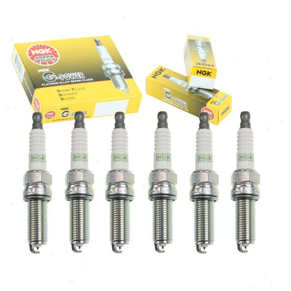 6 pc NGK G-Power Spark Plugs compatible with Ram ProMaster 1500 3.6L V6 2014-2020