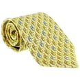 thumbnail image 2 of Davidoff Neckties For Men Hand Made Italian Silk Neck Tie - Yellow With Camel Pattern, 2 of 2