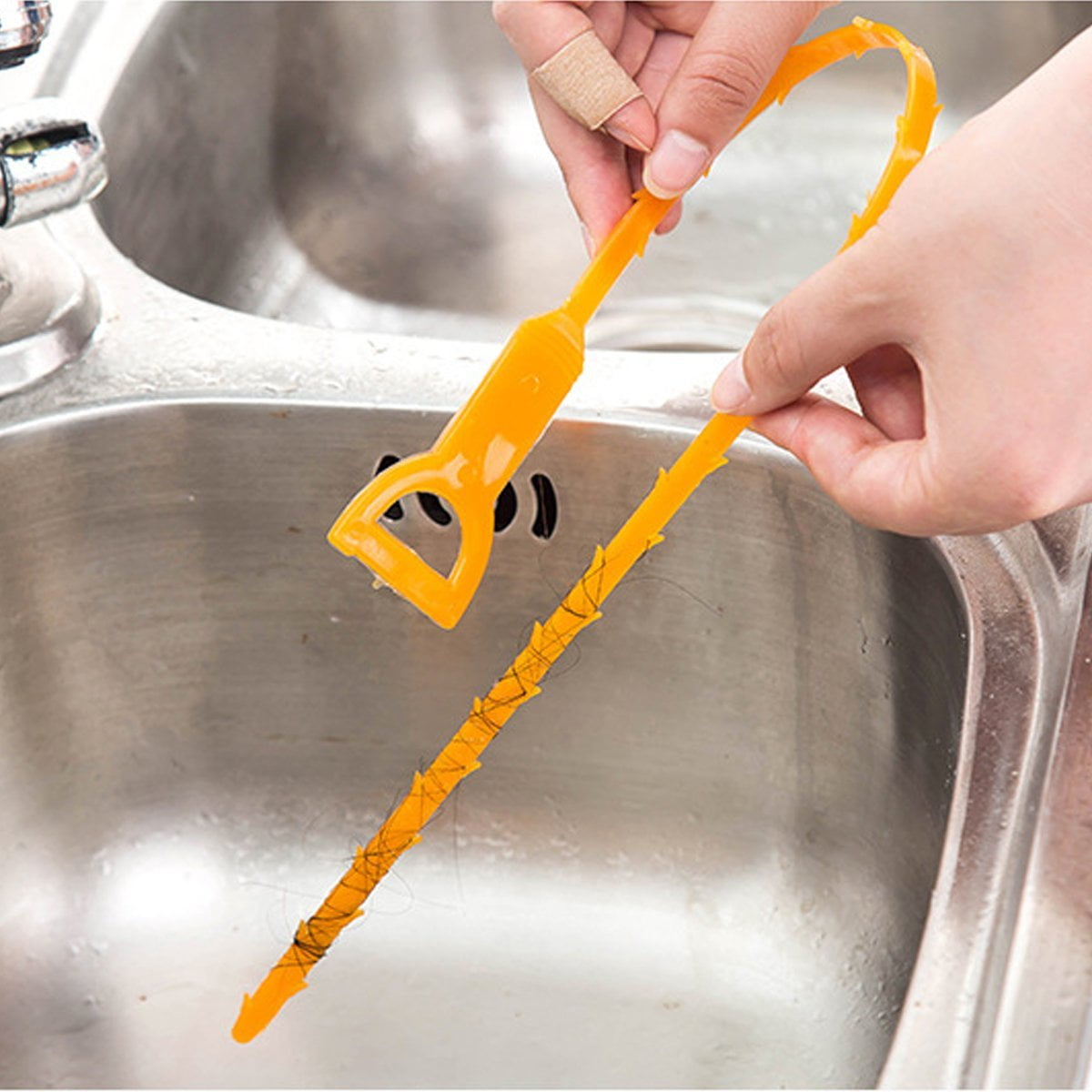 3Pcs Drain Snake Hair Drain Clog Remover Cleaning Tool Sink