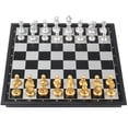thumbnail image 1 of Juego de ajedrez de viaje, tablero plegable portátil Vikutu magnético, 1 of 7