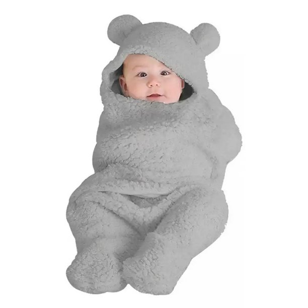 Manta envolvente de felpa para bebé, manta infantil, manta para dormir, mantas para dormir de felpa para recién nacidos, saco de dormir de felpa para recién nacidos, instalación sin esfuerzo