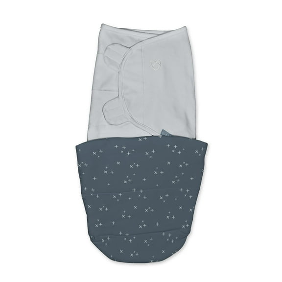 SwaddleMe by Ingenuity All Season Baby Swaddle, 1.0-2.5 TOG, Size 0-3 Months, 7-14 Pounds - Stardust