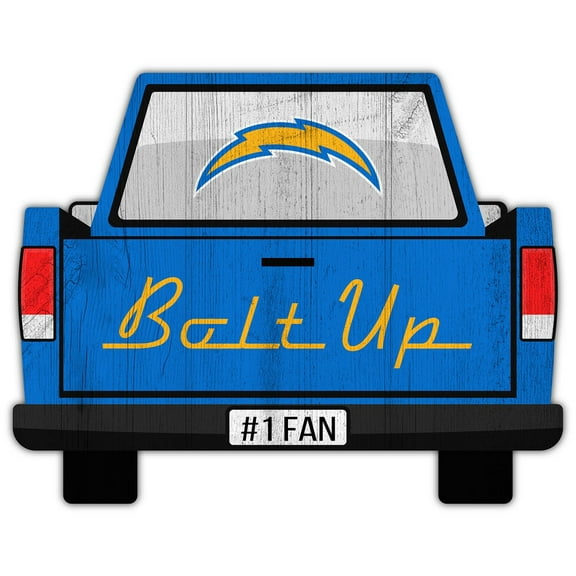 Los Angeles Chargers 12'' x 12'' Truck Back D-cor