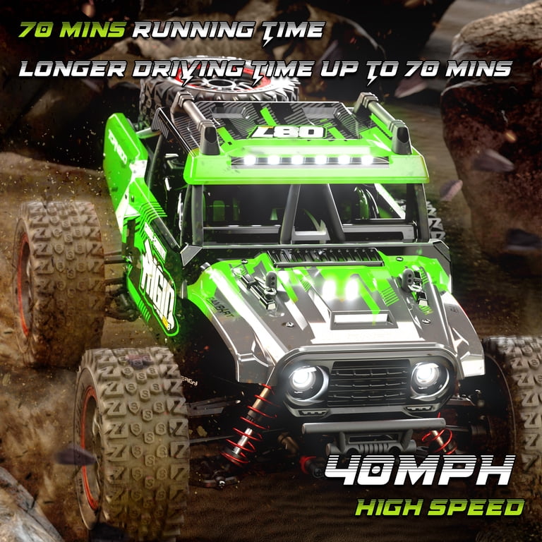KFFKFF Operated Vehicle, Kid's RC Car In 1:14 Scale, 4WD Off-Road Monster Truck With Wheelie At Racing Car 38 Km H Speed Perfect Present Kids Ag