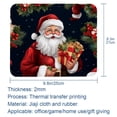 thumbnail image 5 of Santa Claus Desk Pad Mousepad, Square 8.3x9.8 Inch Non-Slip Rubber Bottom Printed Desk Mat, Suitable for Office and Gaming, 5 of 6