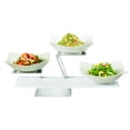 thumbnail image 2 of Rosseto SK048 Swan Riset 4 Piece Riser Kit with Forme Melamine Bowls Plus Melamine Surface, White & Stainless Steel, 2 of 2