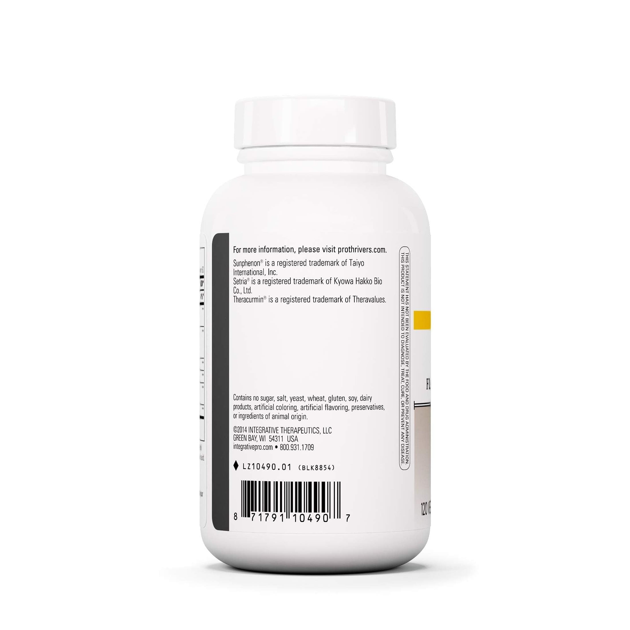 Integrative Therapeutics ProThrivers Wellness Flavonoid Complex - Supports Healthy Antioxidant Pathways - With CoQ10, Curcumin Extract, Green Tea Extract and L-Glutathione - Dairy Free - 120 Capsules
