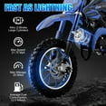 thumbnail image 6 of Ktoebyco 49cc Kids Dirt Bike, Gasoline Powered 2-Stroke Mini Motorcycle, 1-Seater, 1.5L Fuel Capacity, Blue, 6 of 8