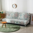 thumbnail image 4 of YOPTOP 2024 Printed futon cover  polyester furniture protection  elastic polyester stretch Color fish,flowergray, 4 of 8